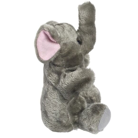 Gray Elephant Hand Puppet Dramatic Role Play Puppetry 11" Plush Toy - Picture 3 of 11